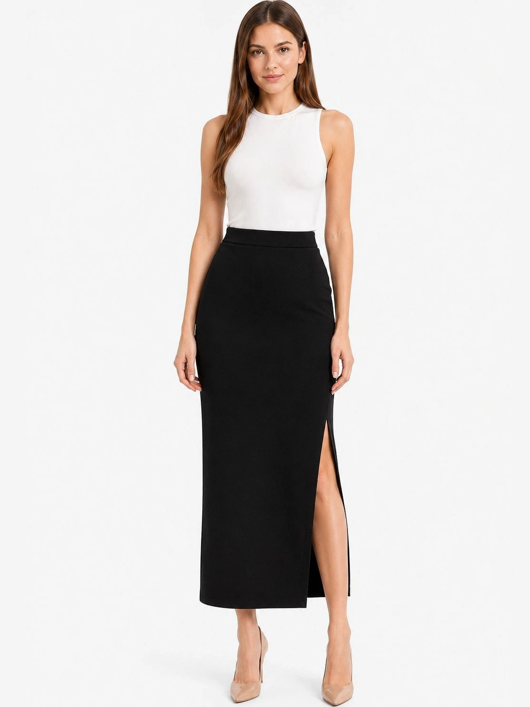 Fabverse Women Cotton Maxi A-Line Skirt