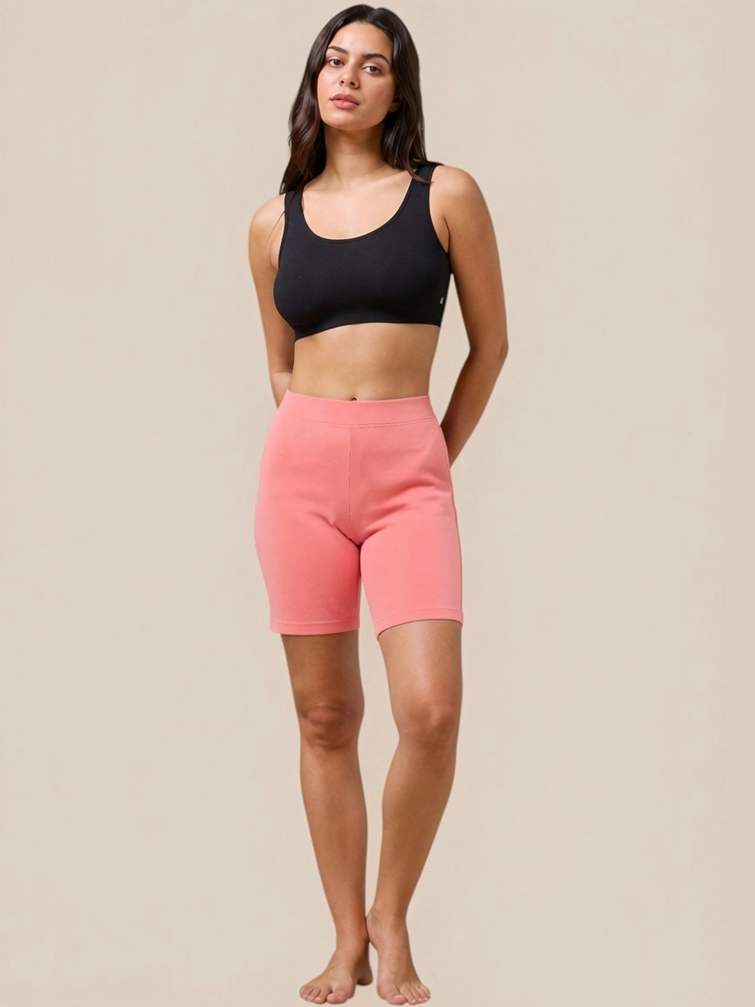 CORSICA Women Skinny Fit High-Rise Training or Gym Shorts