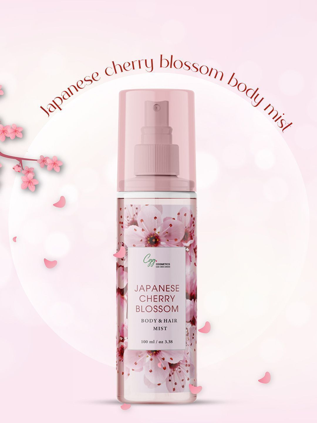 CGG Cosmetics Body & Hair Mist - 100 ml - Japanese Cherry Blossom + Strawberry Lip Balm