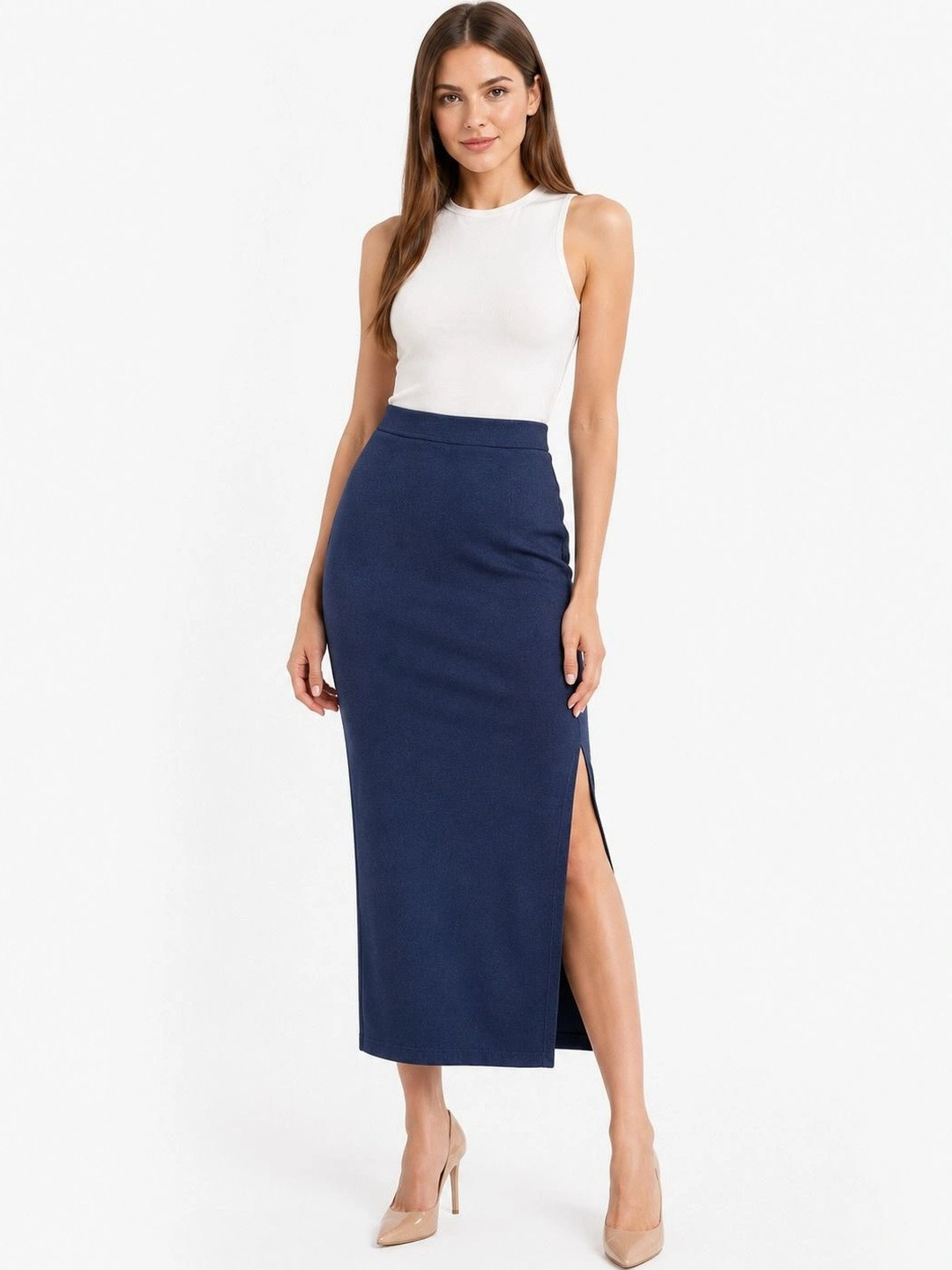 Fabverse Women Cotton Maxi A-Line Skirt