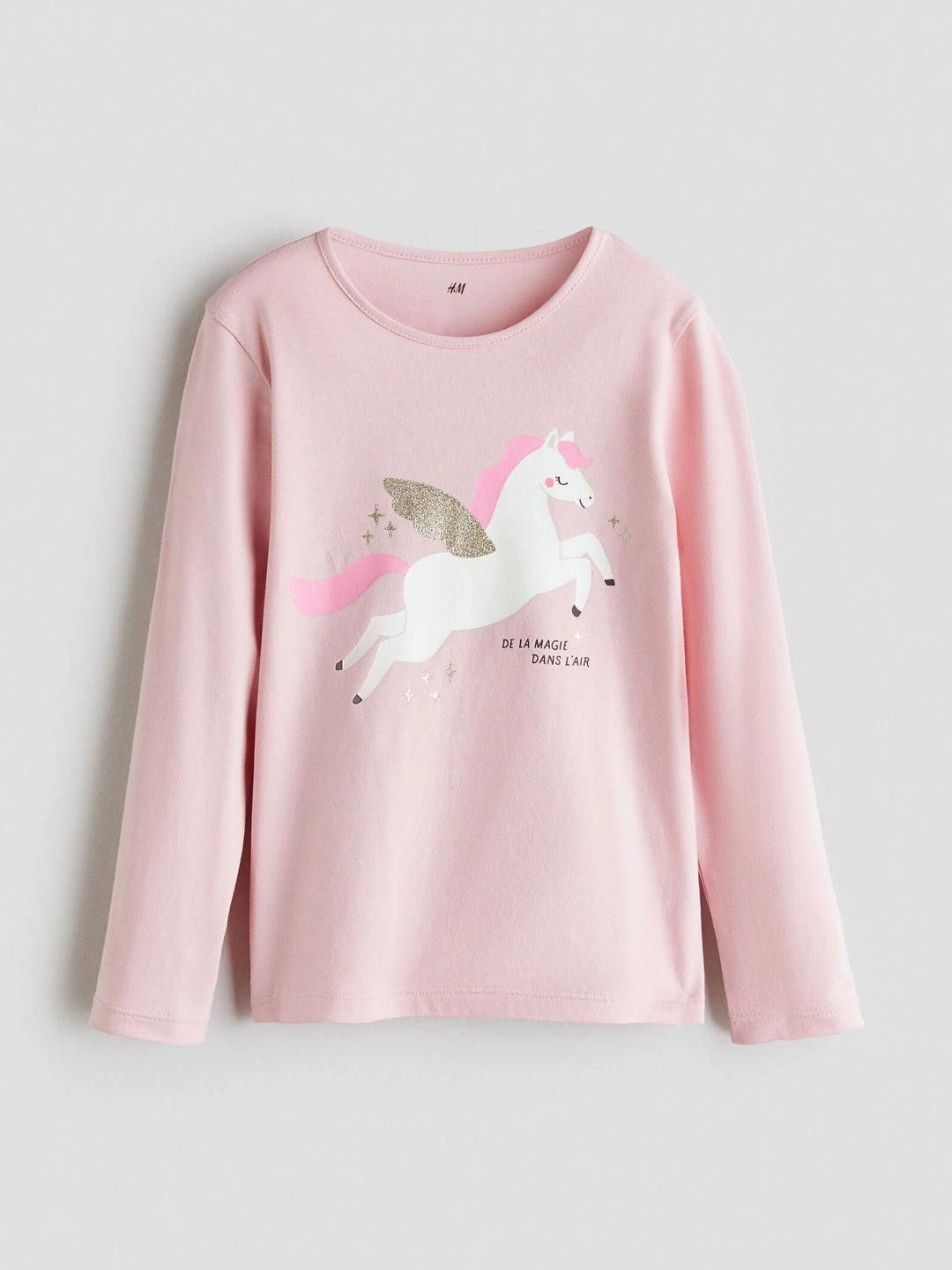 H&M Print Cotton Blend Top