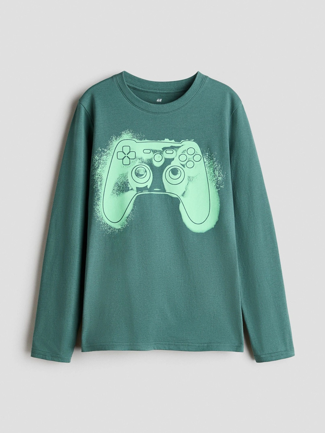 H&M Printed Long-Sleeved T-Shirt