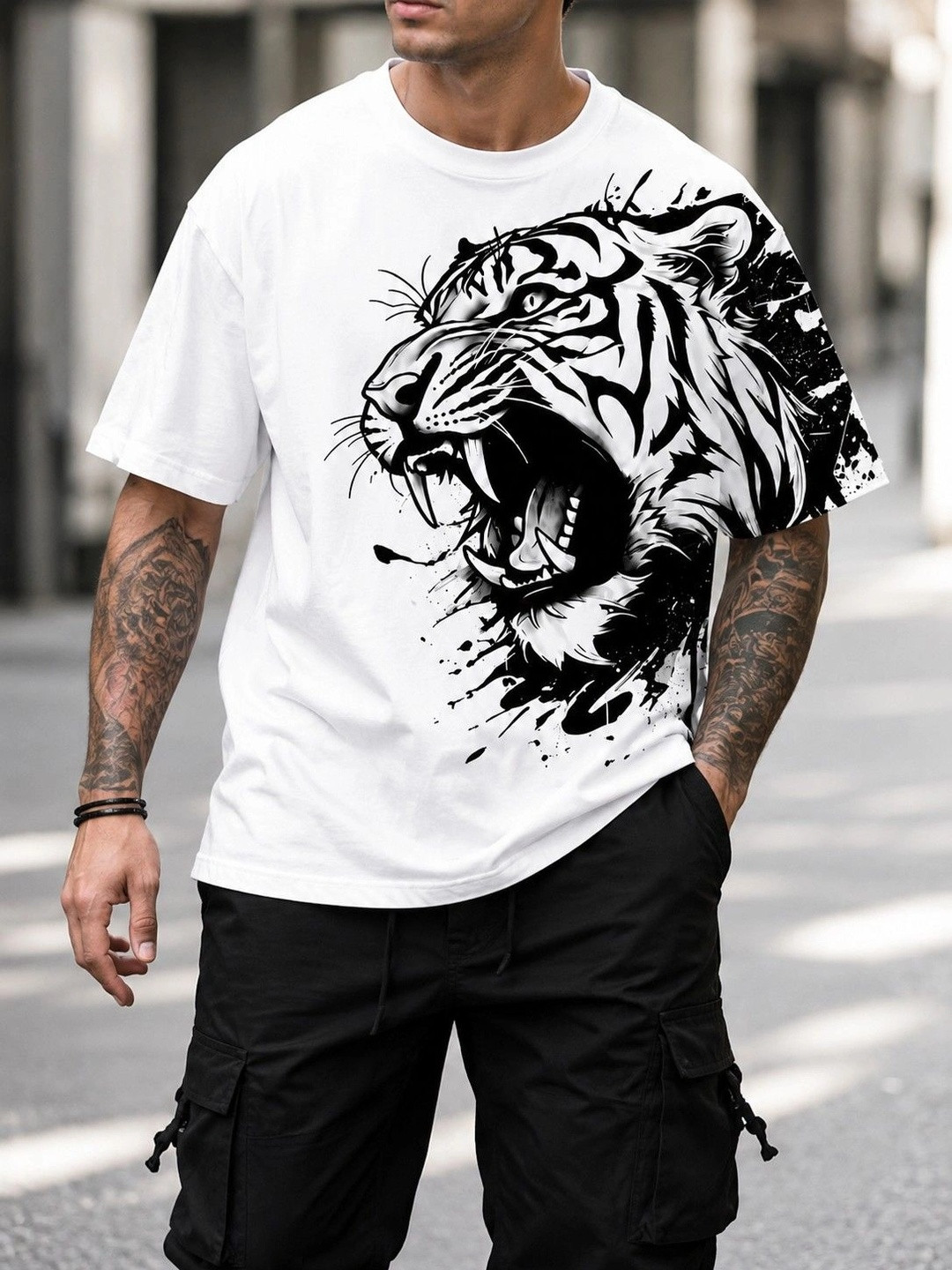 BOOM BAAM Men Printed T-shirt