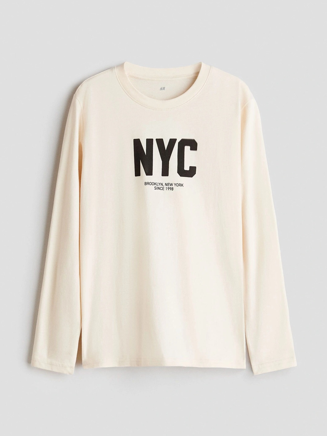 H&M Printed Long-Sleeved T-Shirt
