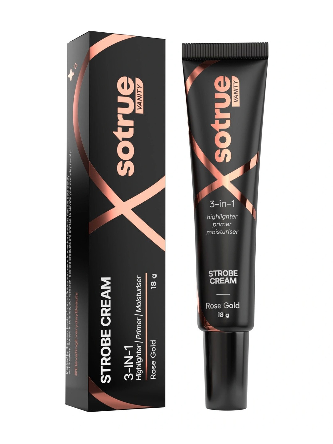 SOTRUE 3 In 1 Strobe Cream - 18 g - Rose Gold