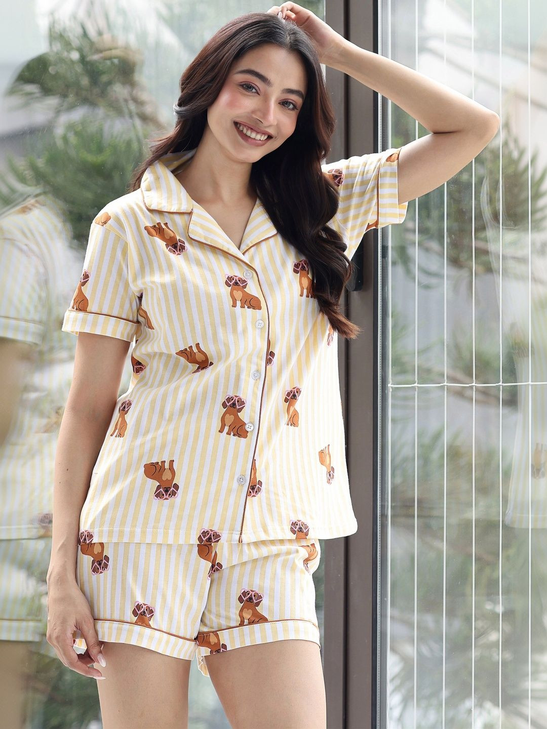 NAP STORY Women Printed Night suit
