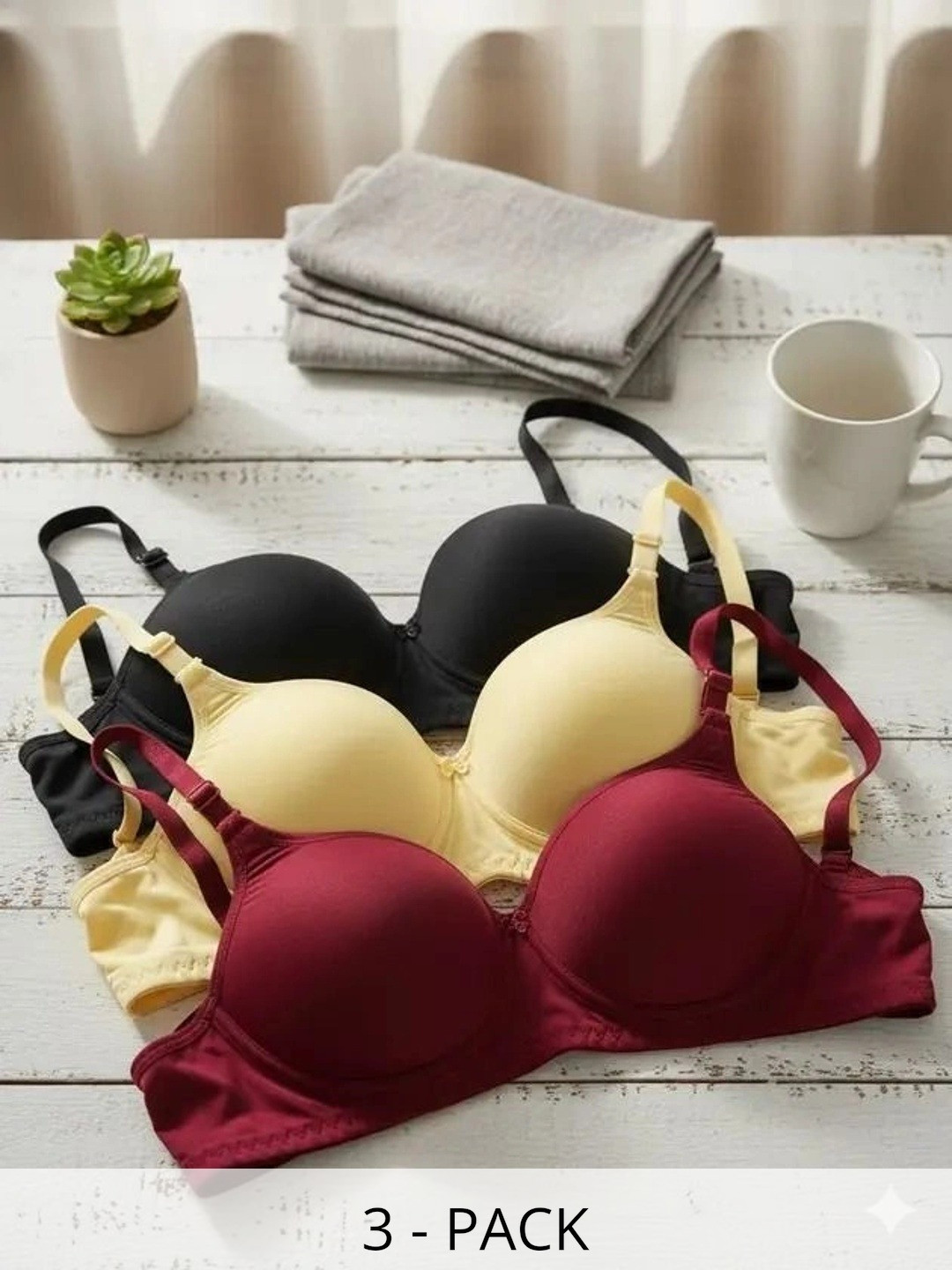 BERRIX Bra Full Coverage Underwired Lightly Padded