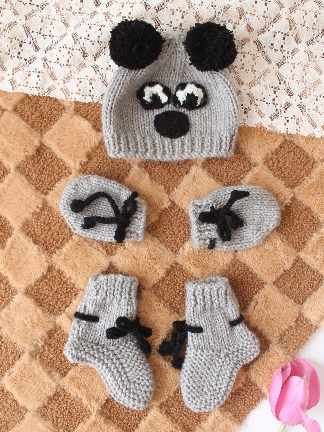 Woonie Infants Pack Of 5 Colorblocked Baby Apparel Gift Set