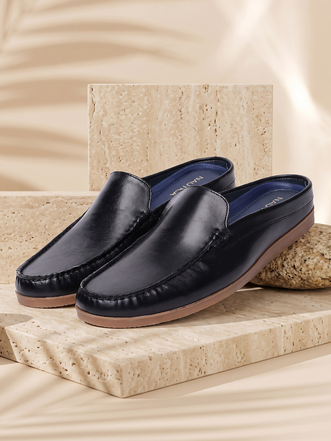 Nautica Men Leather Mules