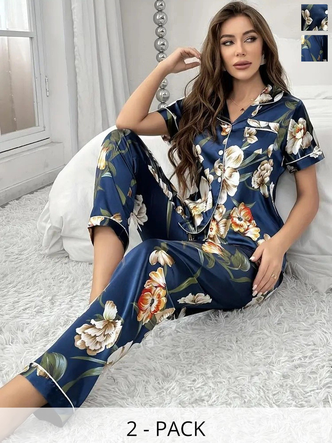 RANIBAA Printed Co-ord Nightdress