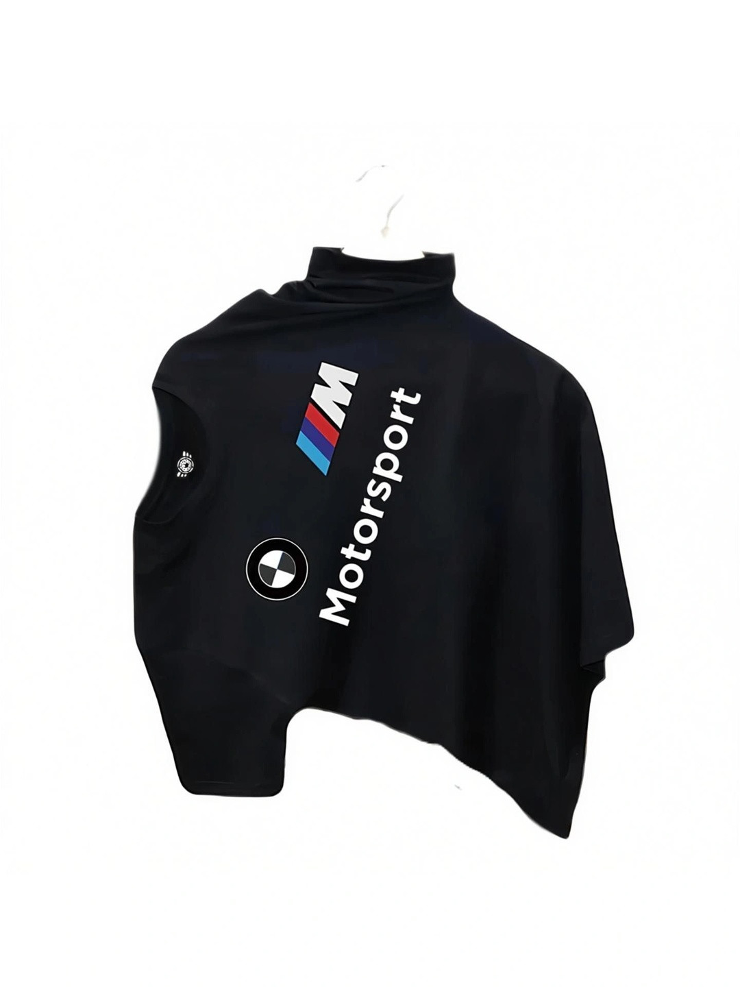 SQUAD TRENDS Men Brand Logo BMW Motorsport Printed Pure Cotton Slim Fit T-shirt