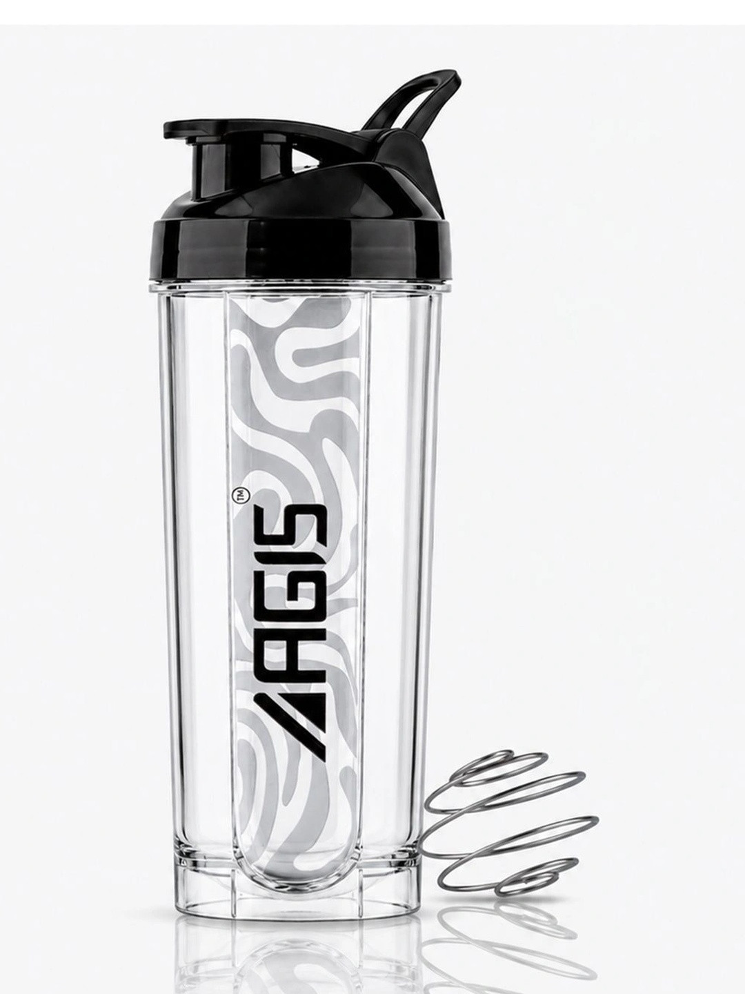 AGIS Transparent Brand Logo Printed Water Bottle - 750ml