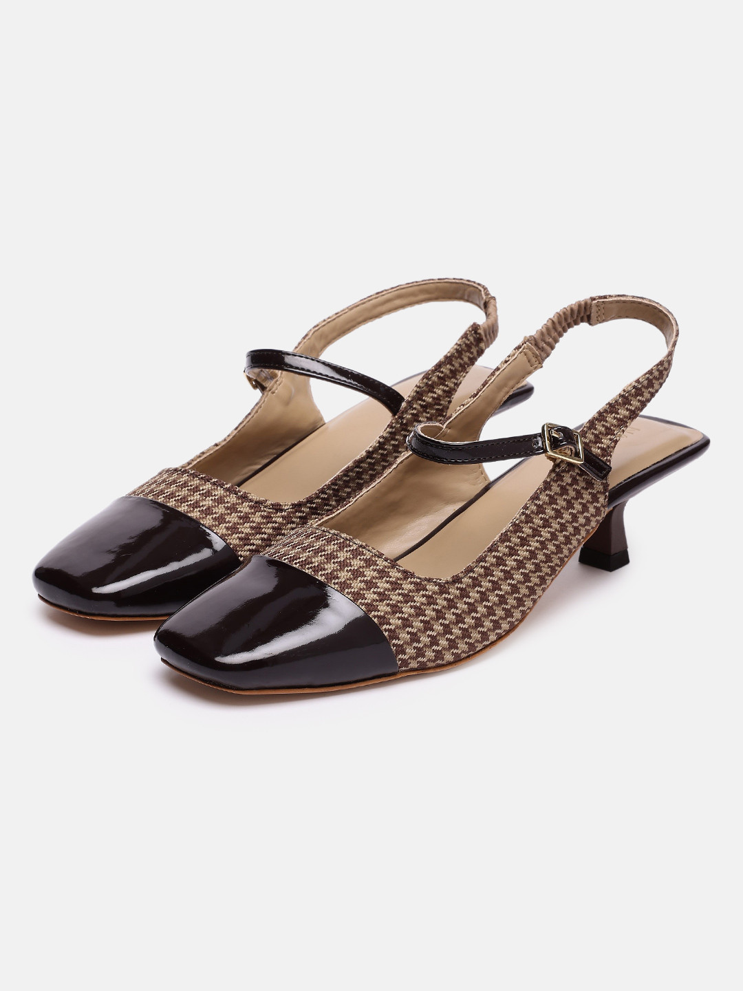Nautica Printed Kitten Heels