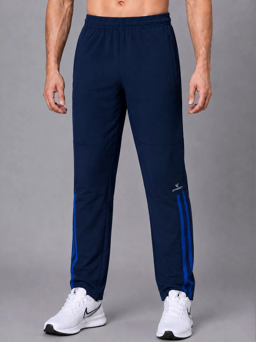 Dpassion Men Quick Dry Gym Training Track Pants Stretchable Workout Activewear