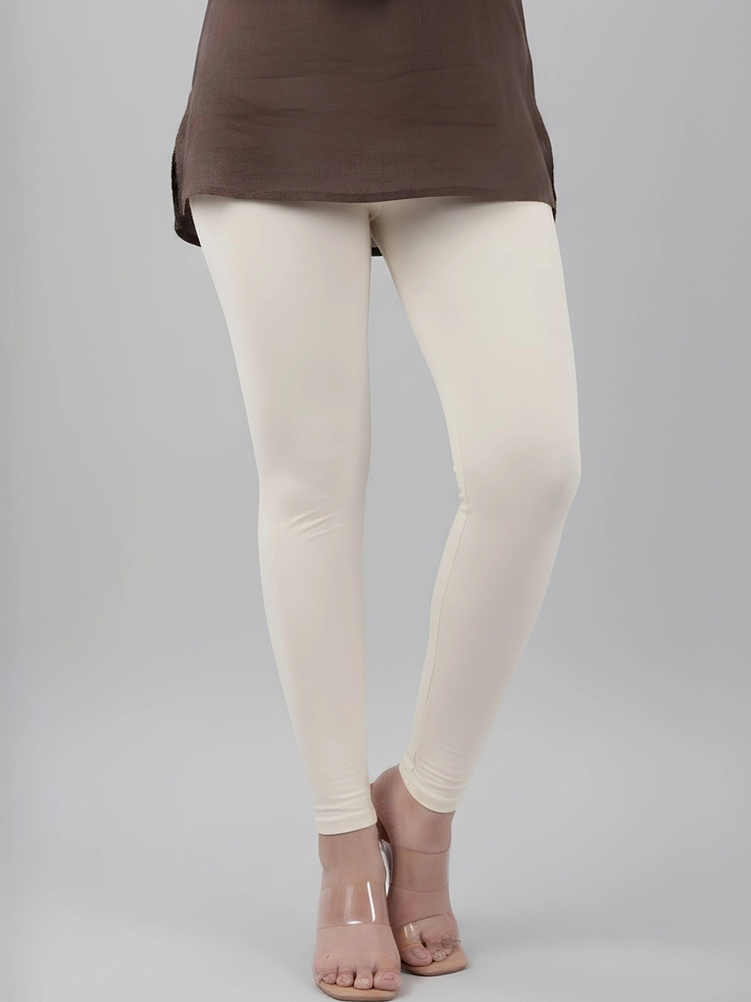 COLRINA Women Cotton Blend Solid Ankle Length Leggings