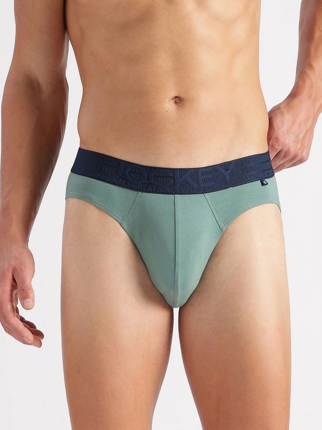 Jockey Super Combed Cotton Elastane Stretch Solid Brief with Ultrasoft Waistband - US59