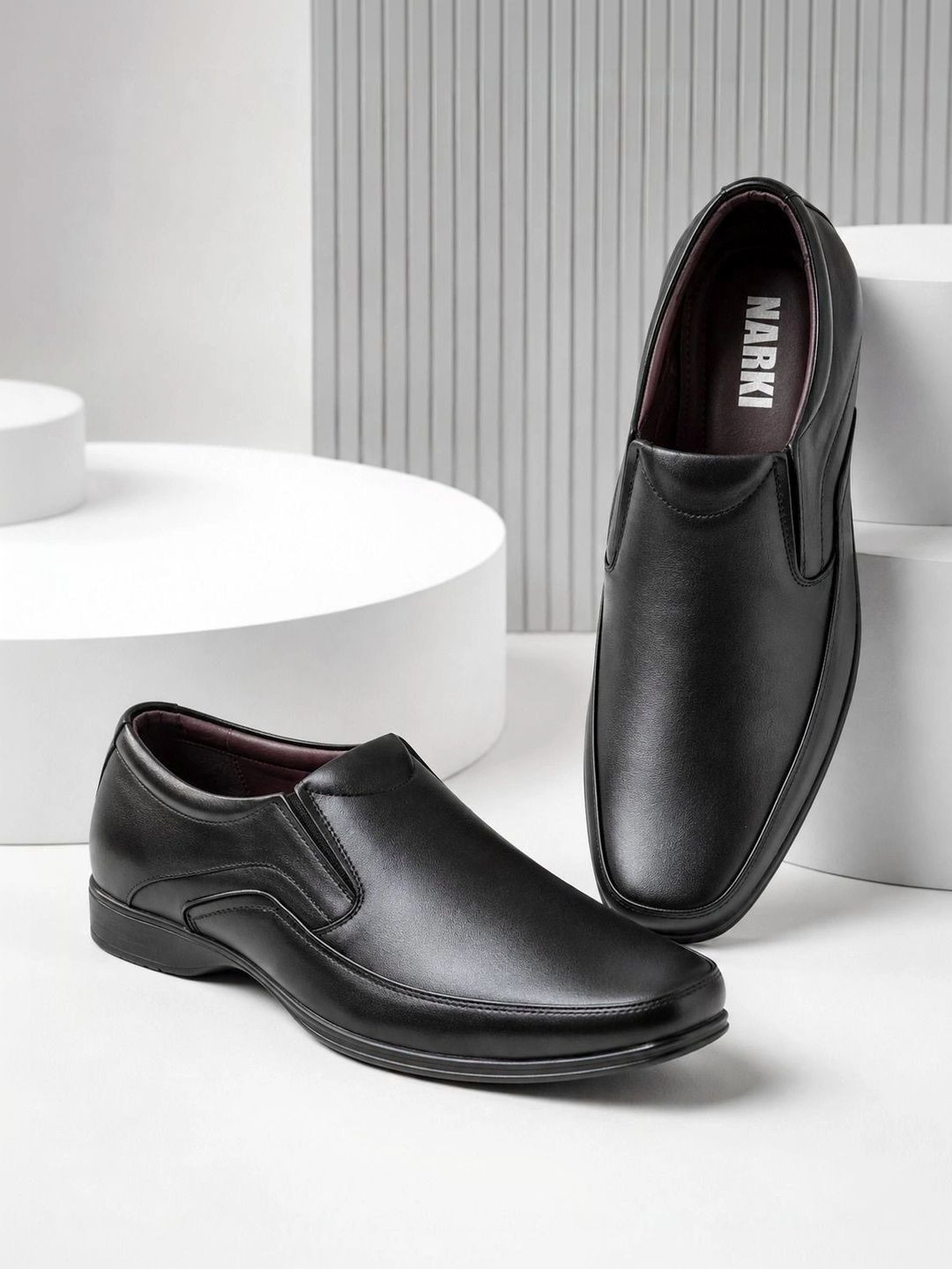 NARKI Men Square Toe Formal Derbys