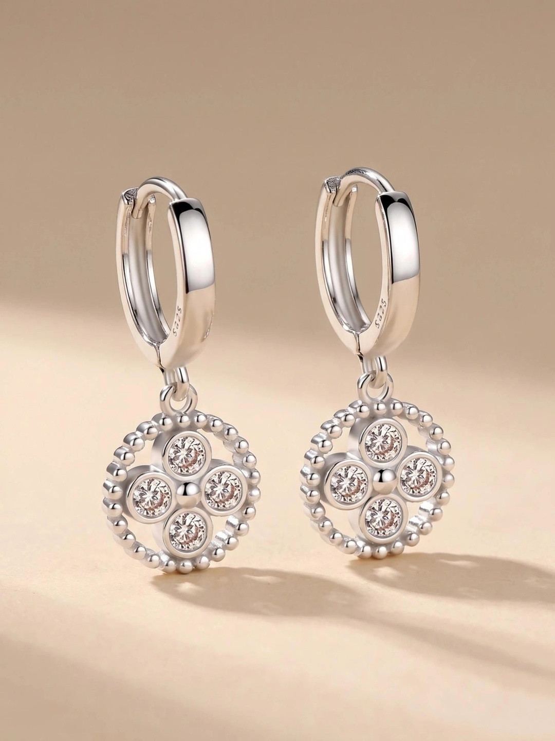 MYKI Stainless Steel Contemporary Drop Earrings