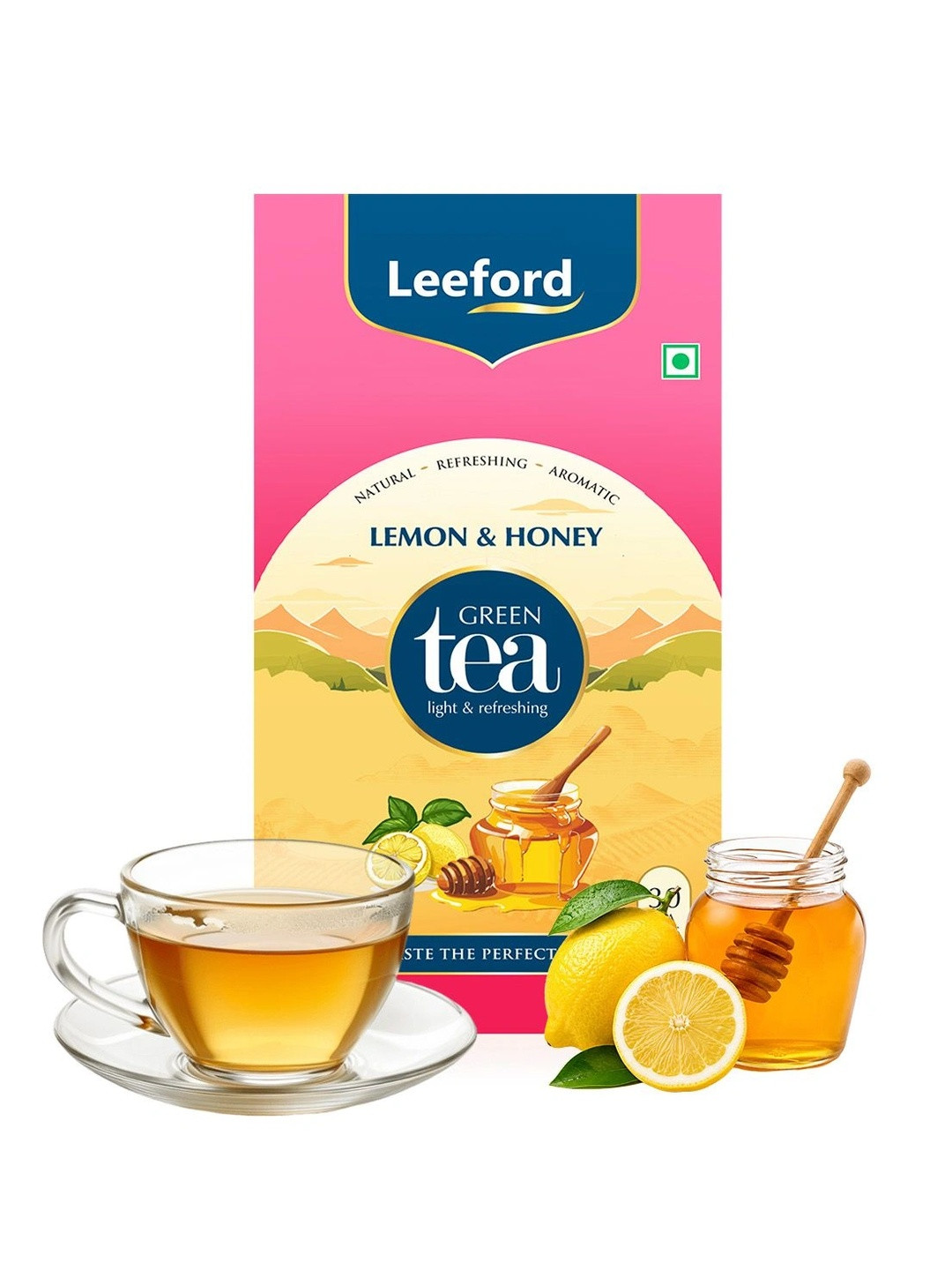 Leeford Lemon & Honey Green Tea- 30 Bags