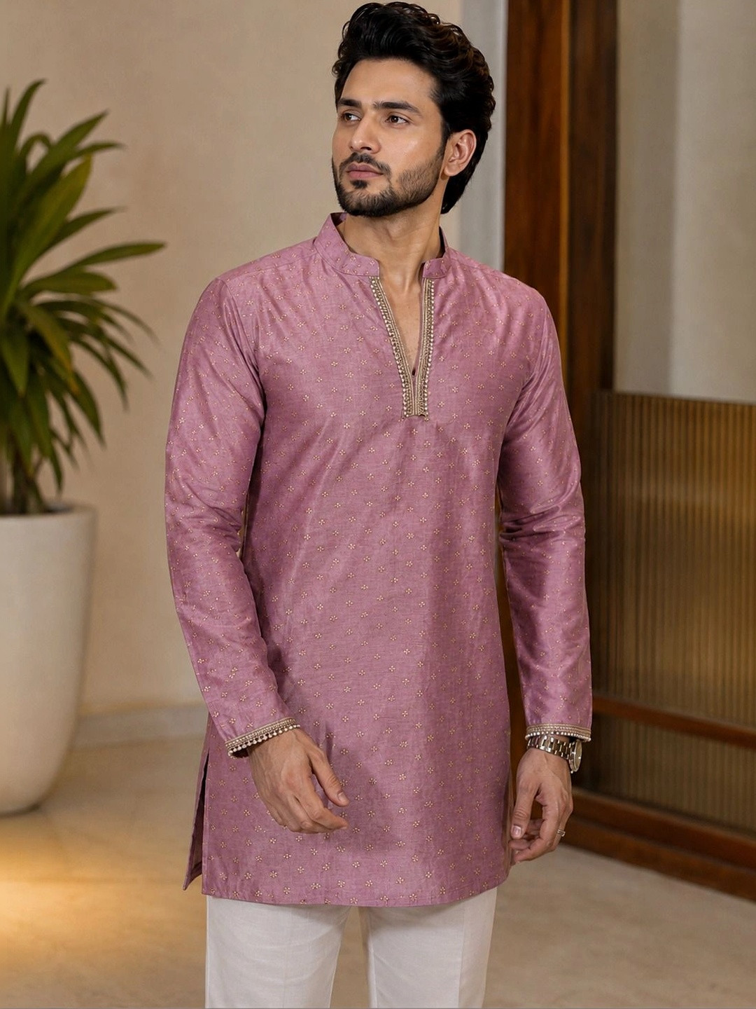 House of Pataudi Men Ethnic Motifs Printed Regular Kurta with Pyjamas