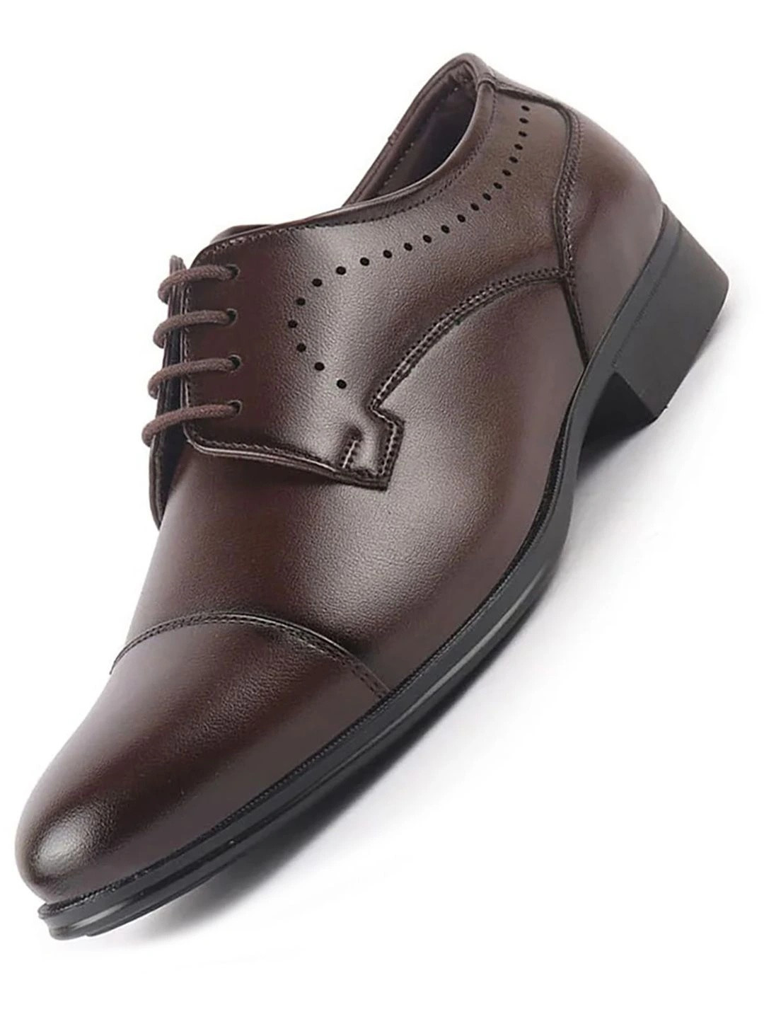 FAUSTO Men Round Toe Formal Derbys