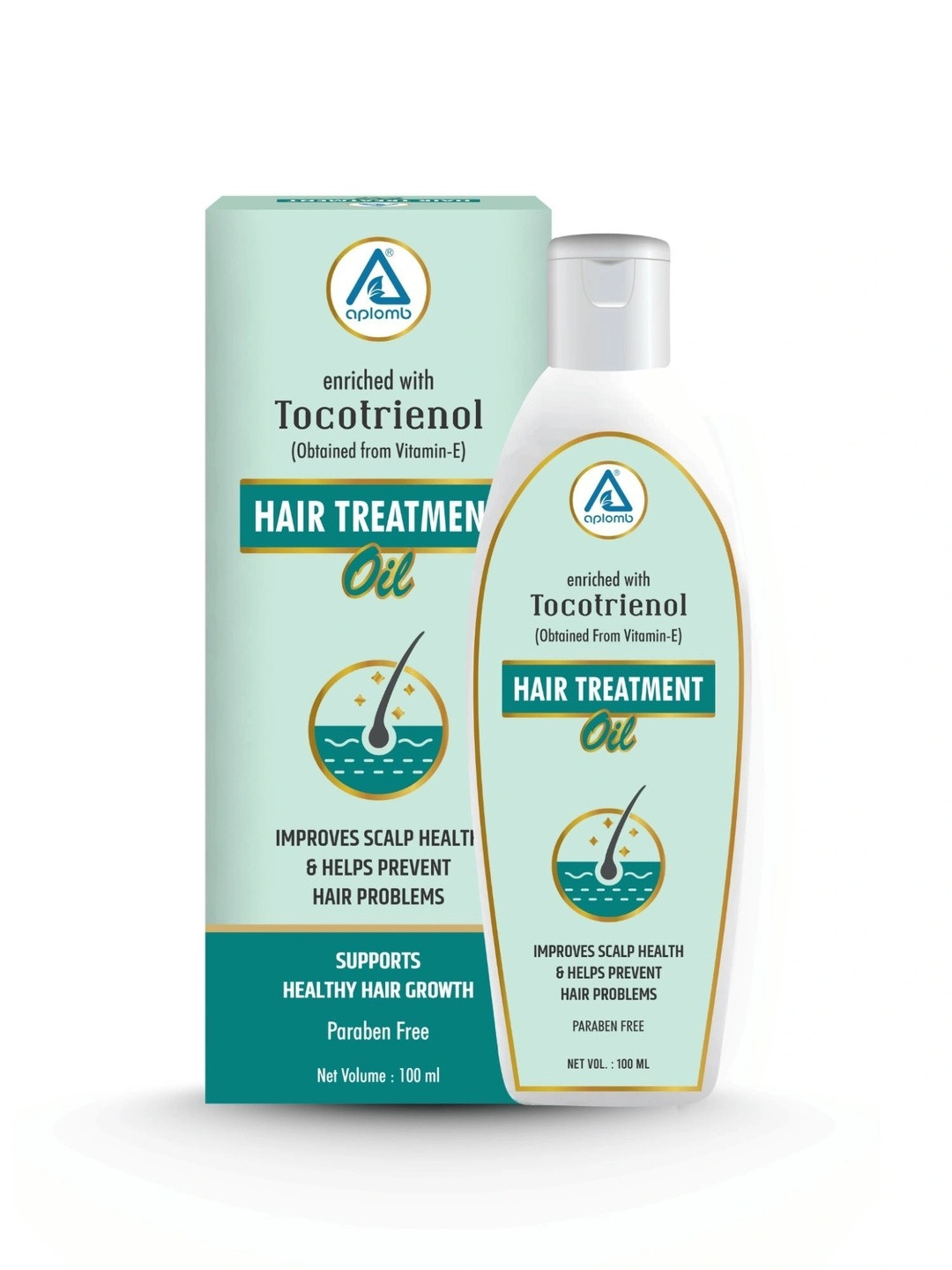 APLOMB Non Sticky Hair Treatment Oil With Tocotrienol For Hair Growth - 100 ml