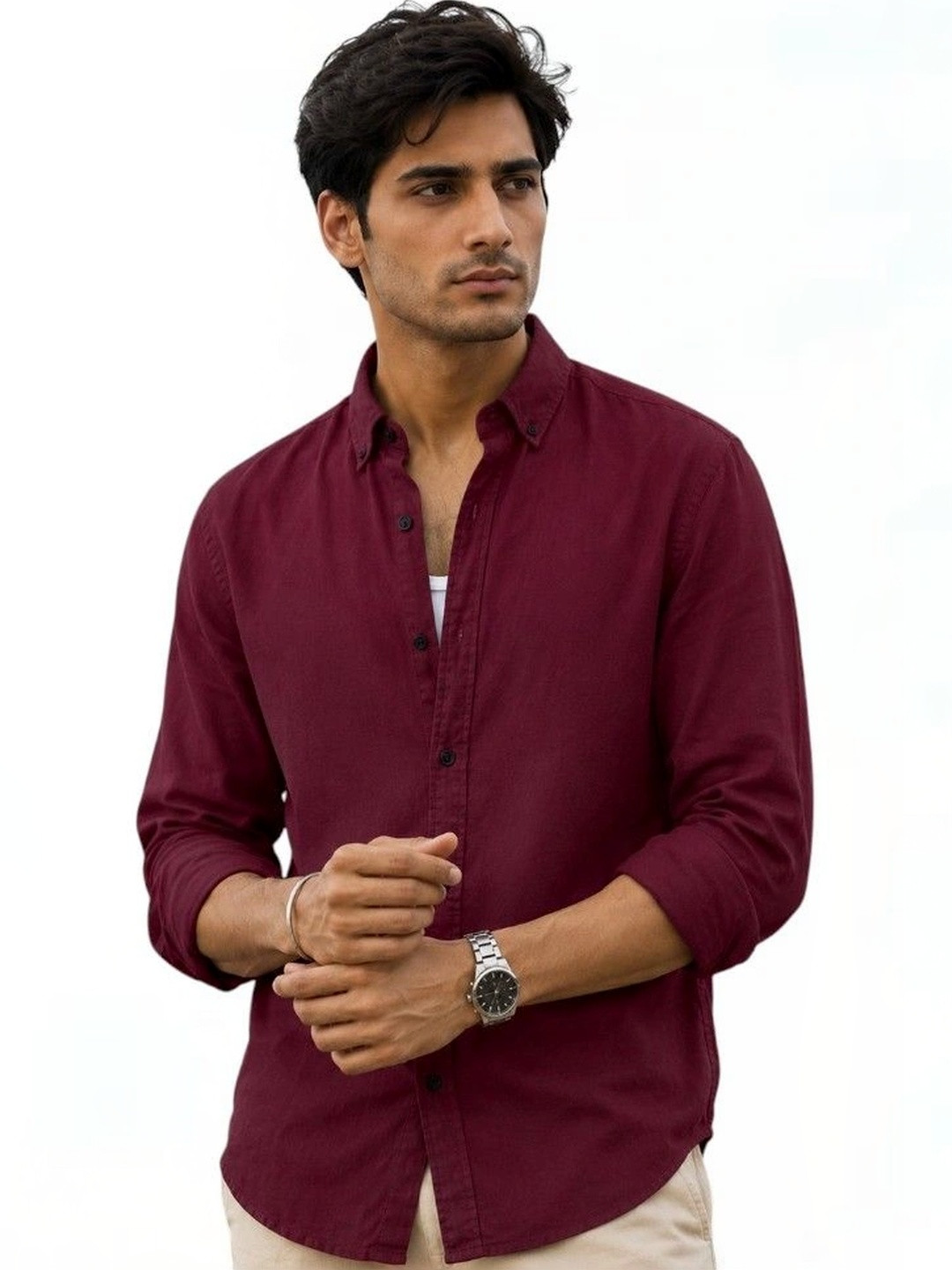 Zans and mens Men Standard Casual Shirt