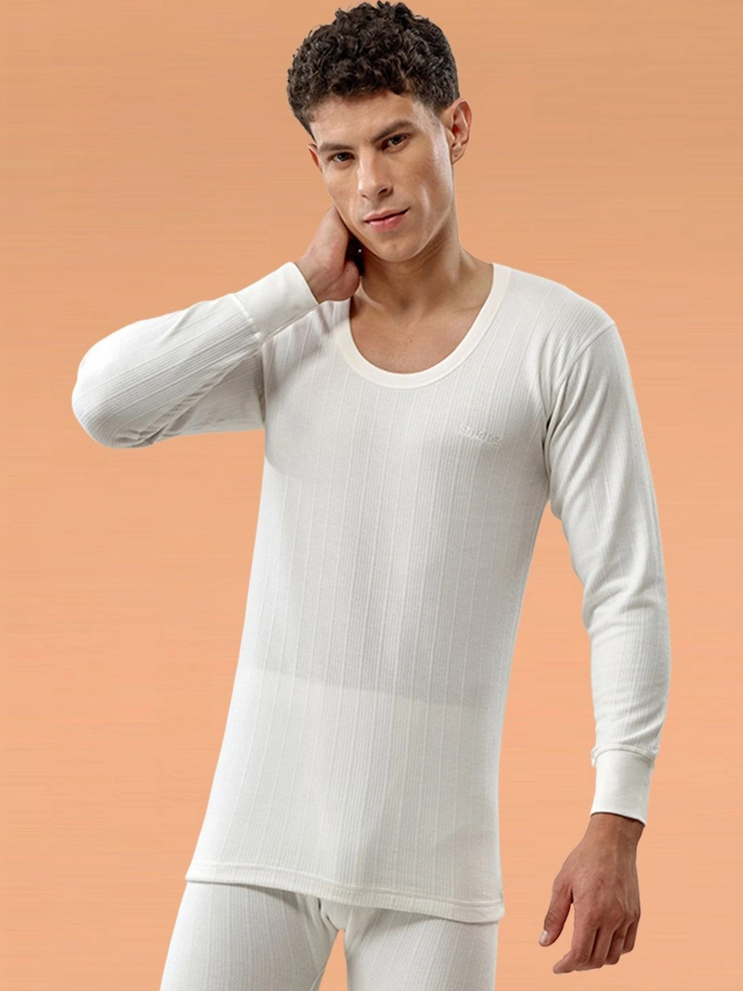 INFERNO Men Cotton Blend Round Neck Full Sleeve Soft Warm Winter Thermal Top