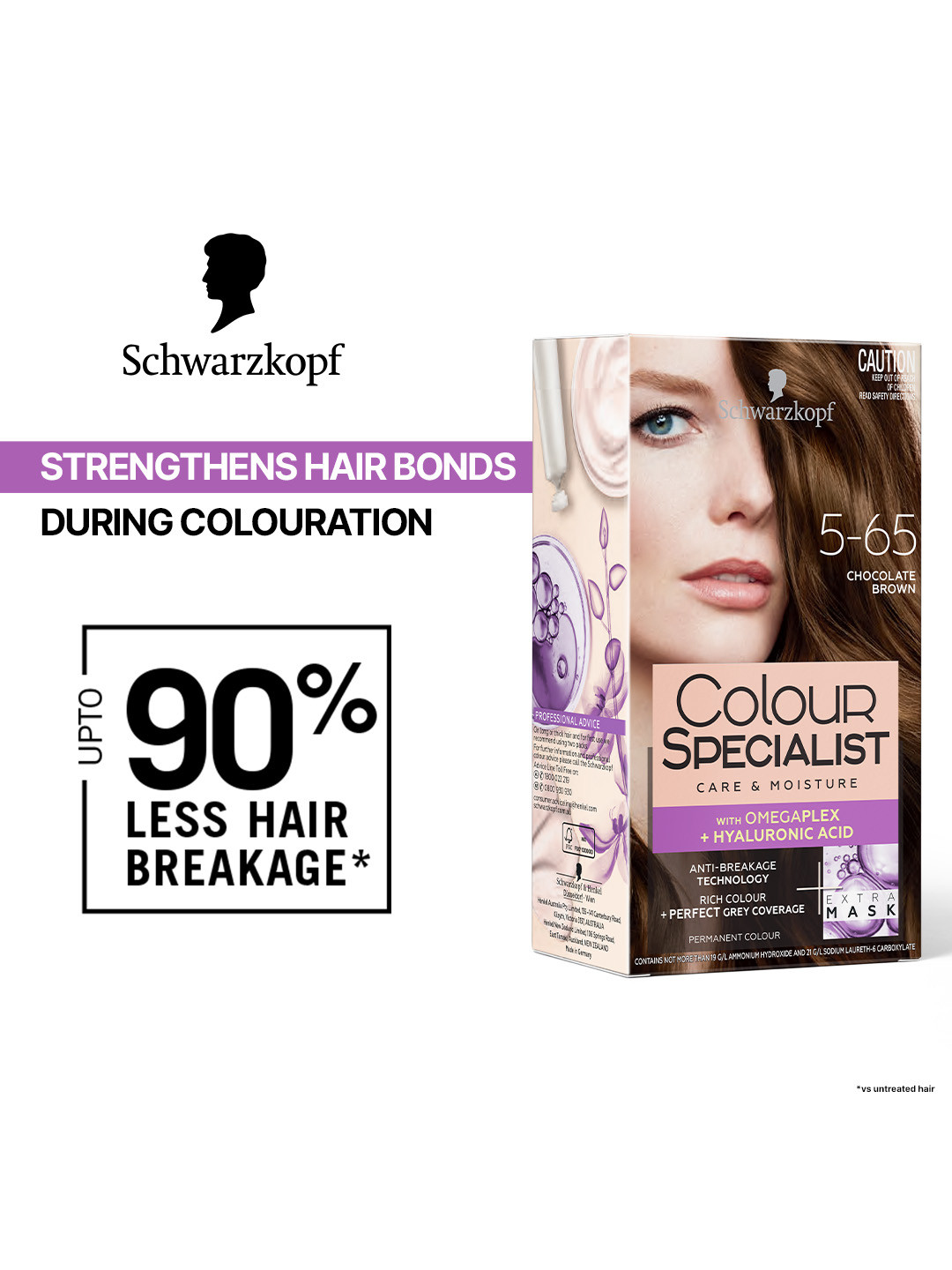 Schwarzkopf Colour Specialist Permanent Hair Colour 165ml - Chocolate Brown 5.65
