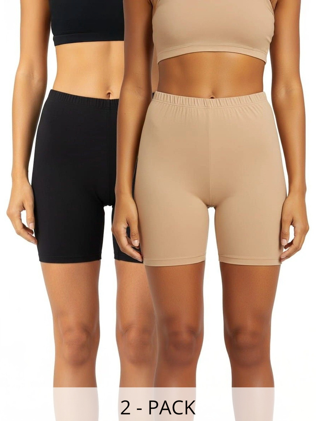 PLEASURE Women High-Rise Training or Gym Shorts