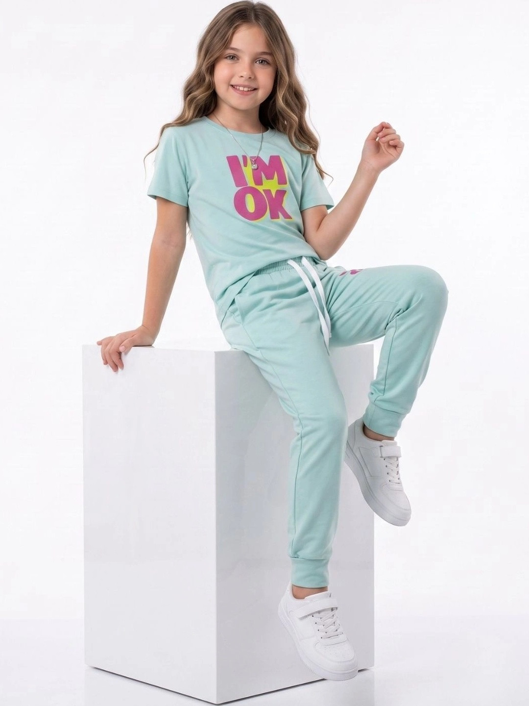 WEET Cotton Printed T-shirt with Joggers