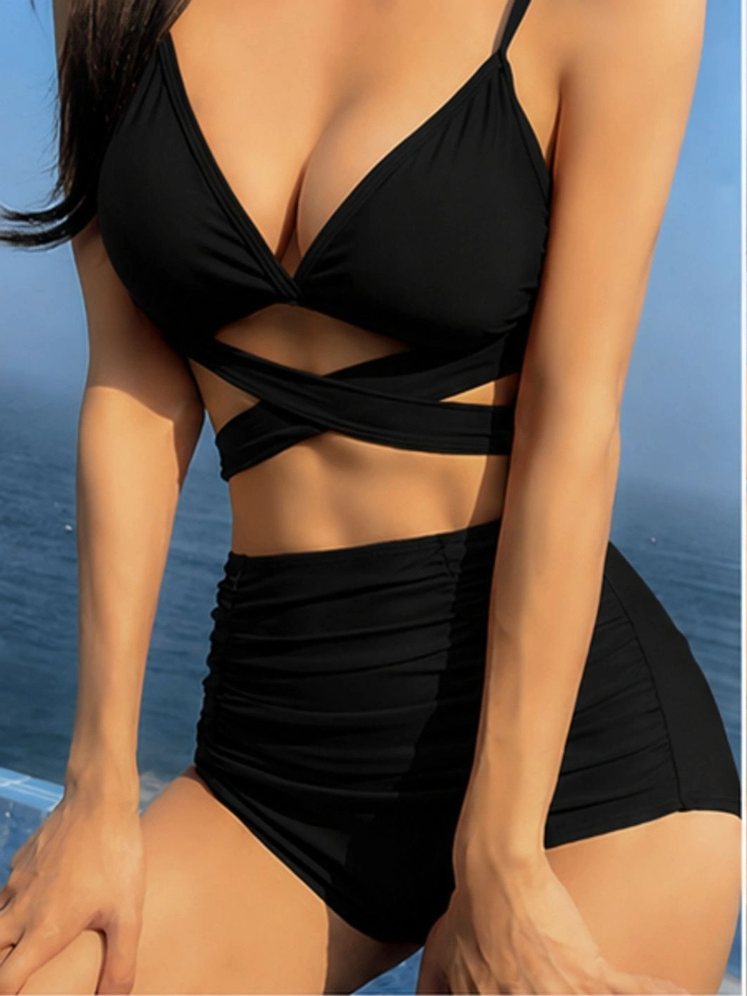 SORANGI V-Neck Swim Set Swimwear