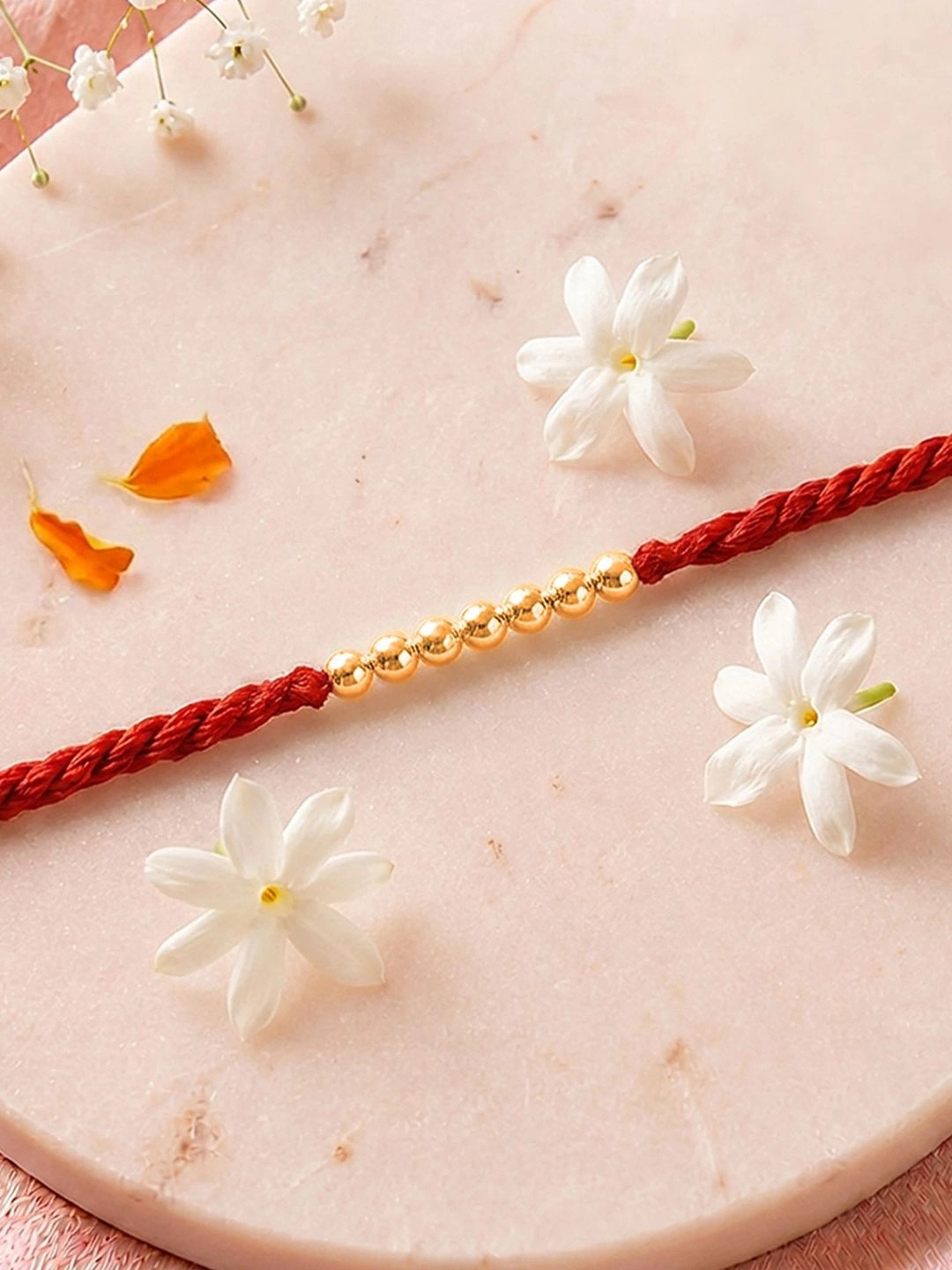 Zavya 925 Pure Silver Thread Rakhi With Roli Chawal