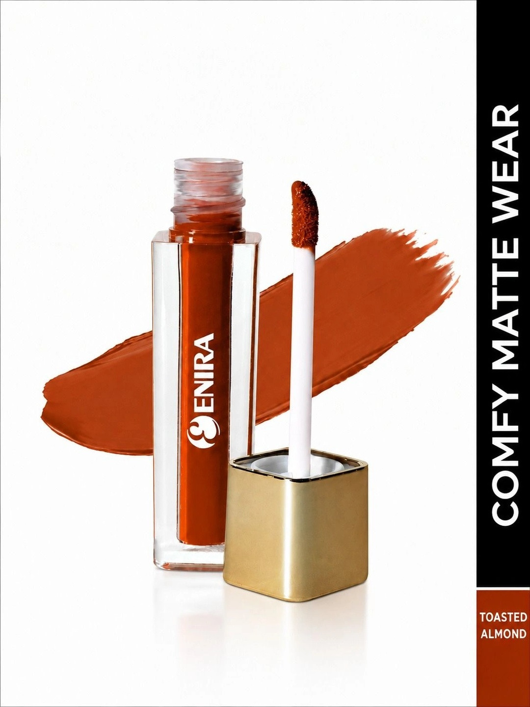 ENIRA Liquid Lipstick 4ml - Toasted Almond, Matte, Long Lasting with Vitamin E