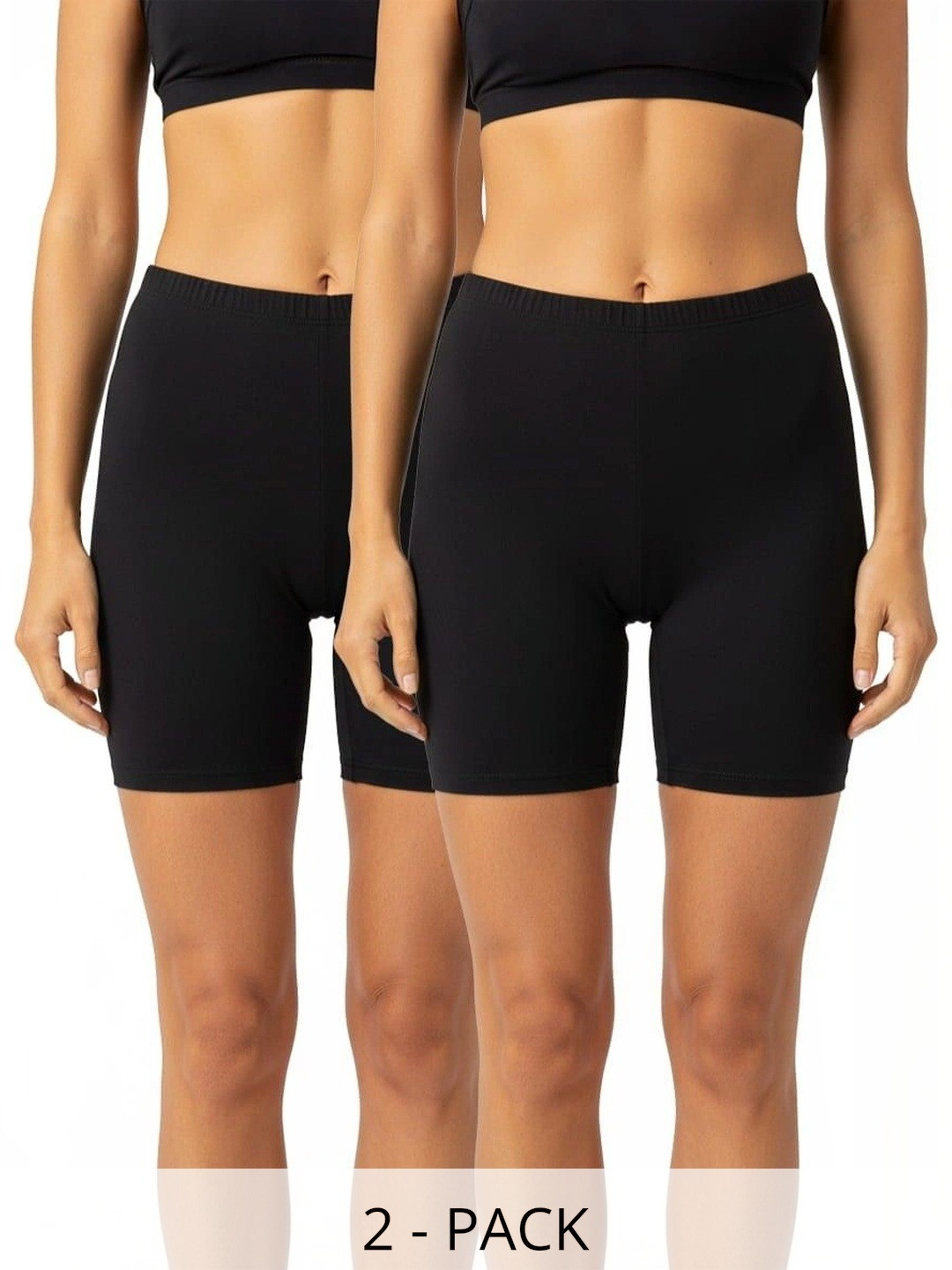 PLEASURE Women High-Rise Training or Gym Shorts