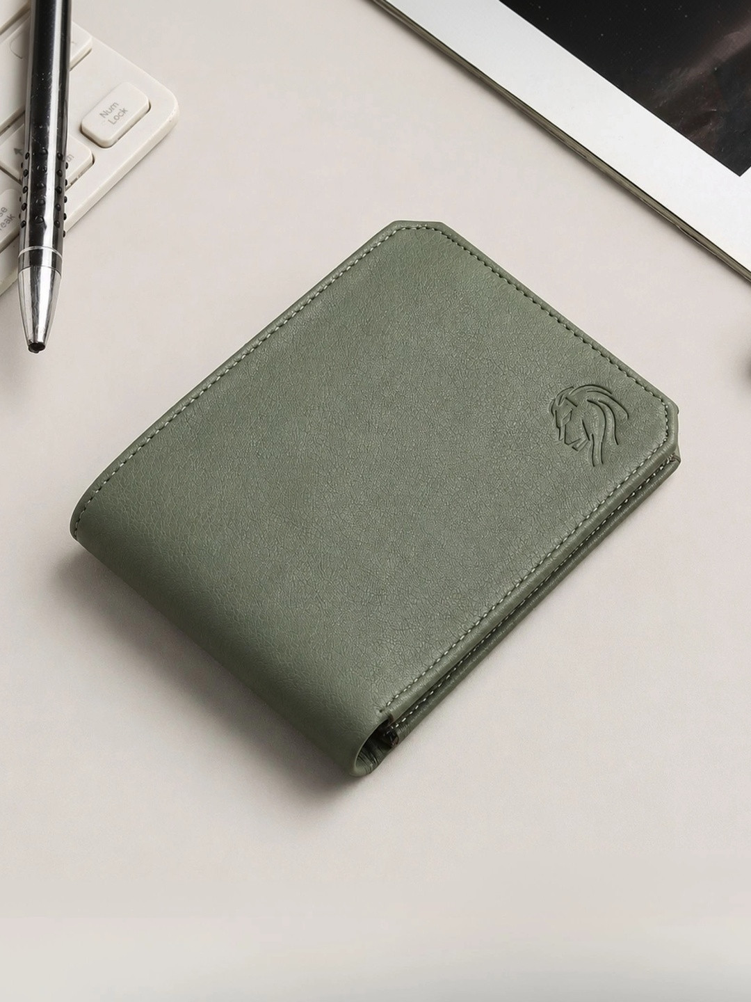 VEMILIO Men Leather Two Fold Wallet