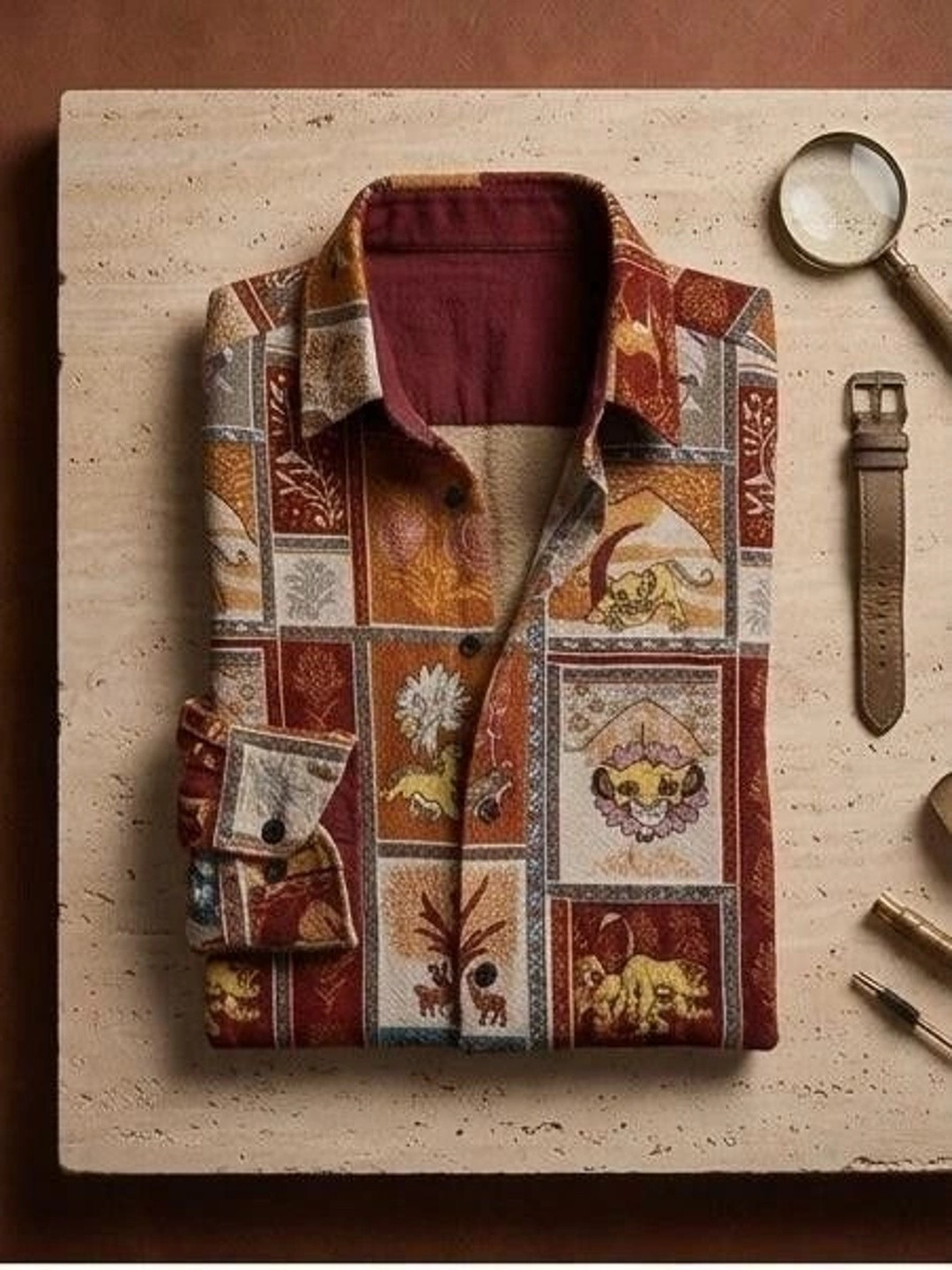TokyoTrends Men Cotton Printed Spread Collar Casual Shirt
