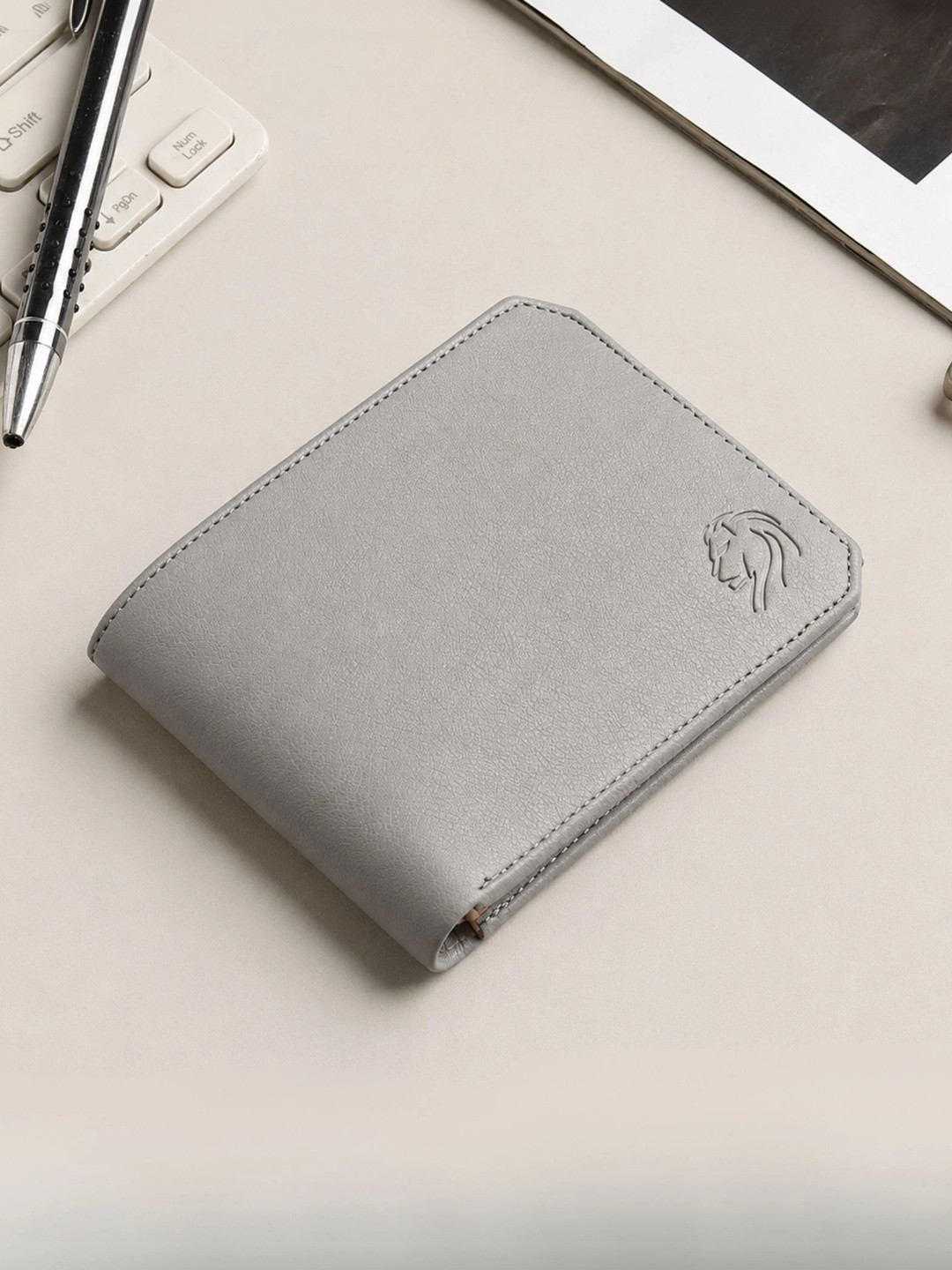 VEMILIO Men Leather Two Fold Wallet