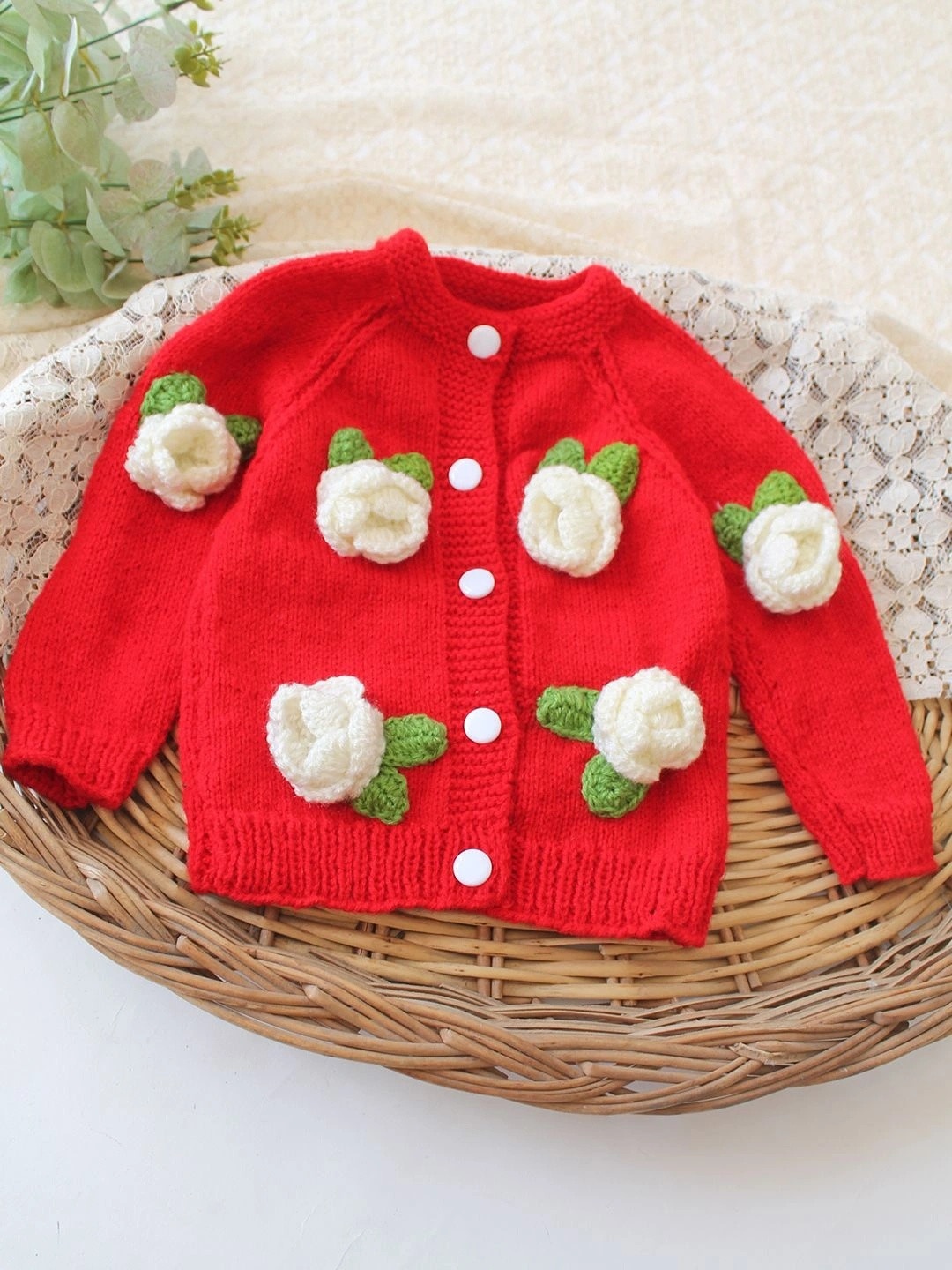 Woonie Unisex Kids Cardigan with Applique Detail