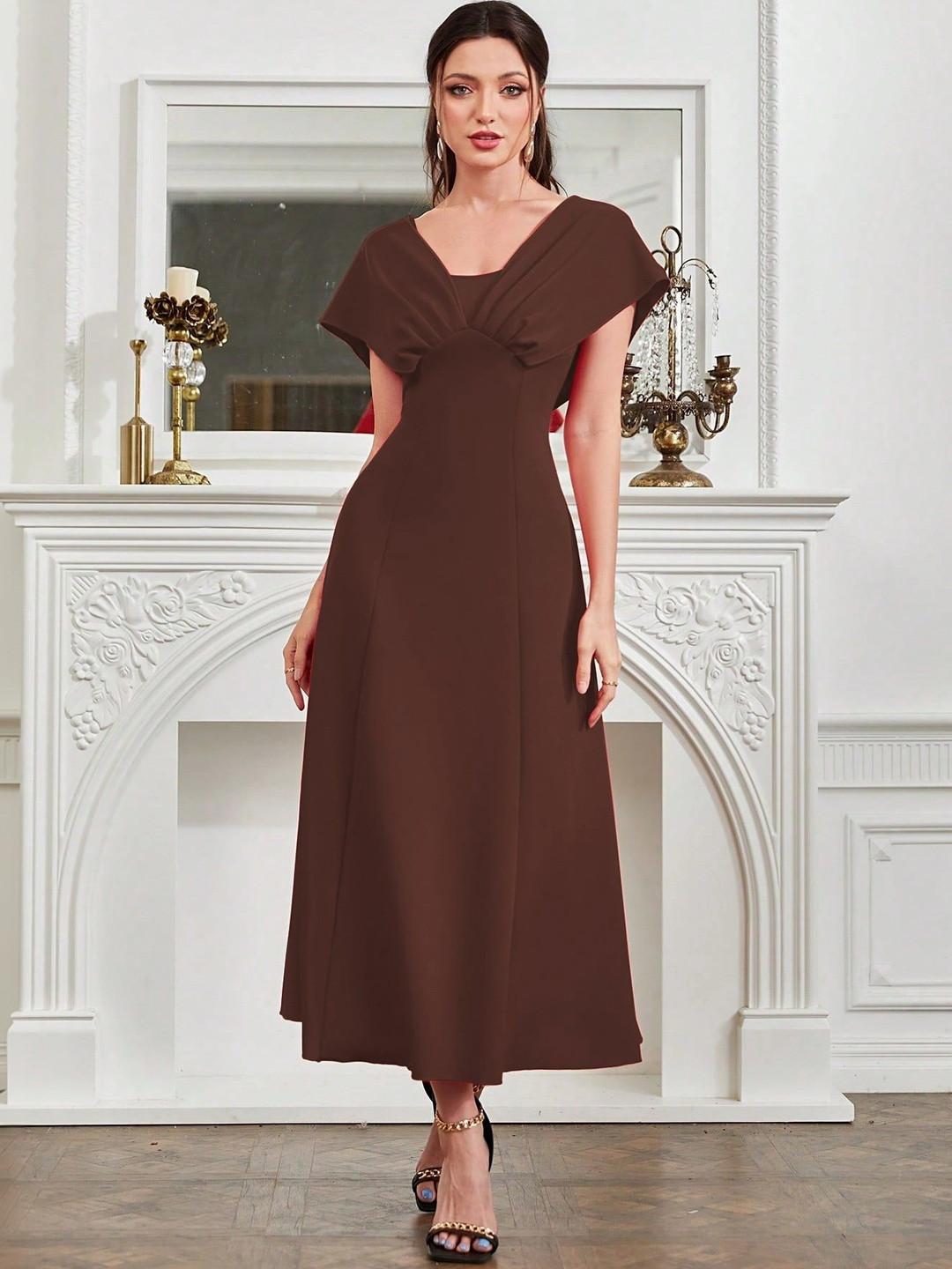 CORSICA A-Line Midi Dress