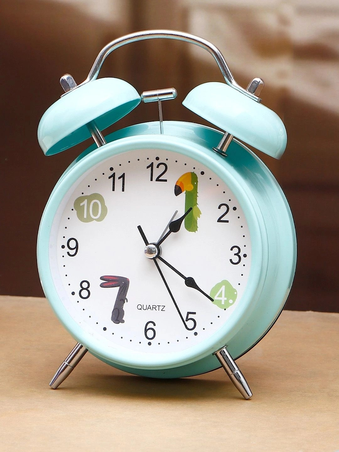 Archies Teal Printed Alarm Clock