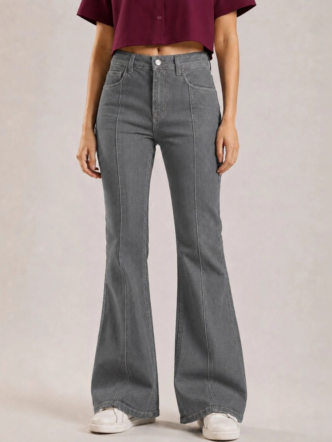 VARNI ENTERPRISE Women Jean Bootcut High-Rise Stretchable Jeans