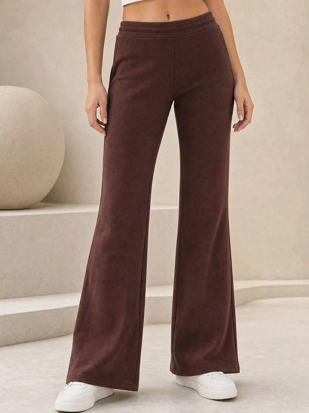 NOBERO Women Flared Track Pants