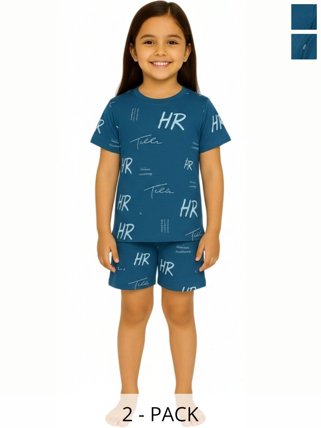 BURBN Girls Printed Night suit