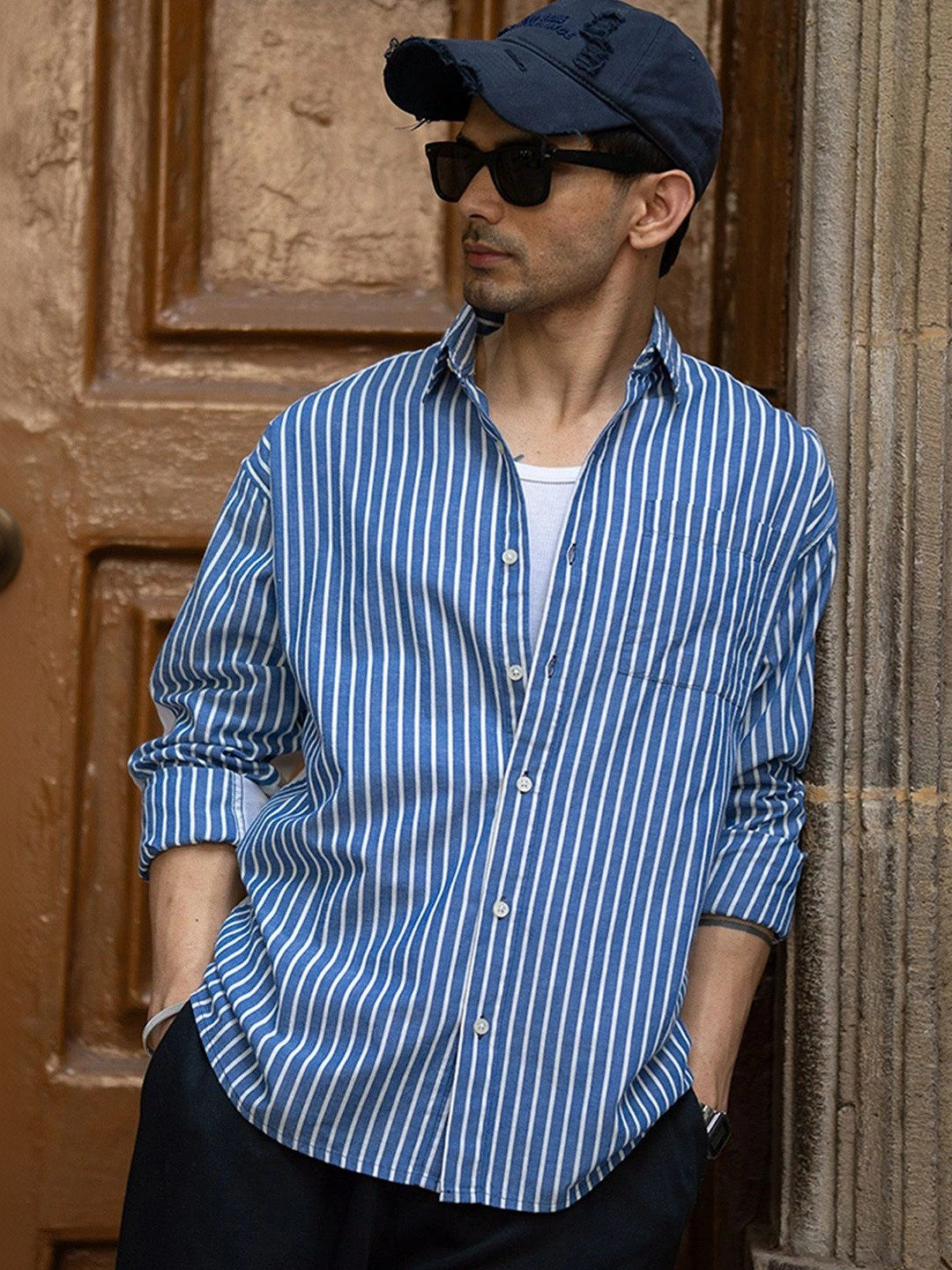 Powerlook Men Striped Casual Shirt