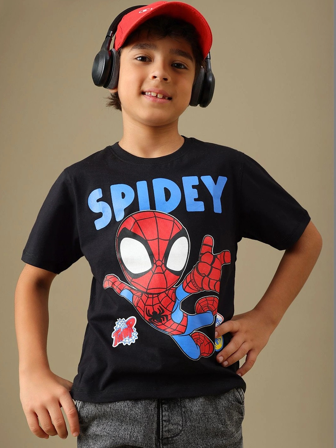 Kids Ville Boys Spider-man Printed T-shirt