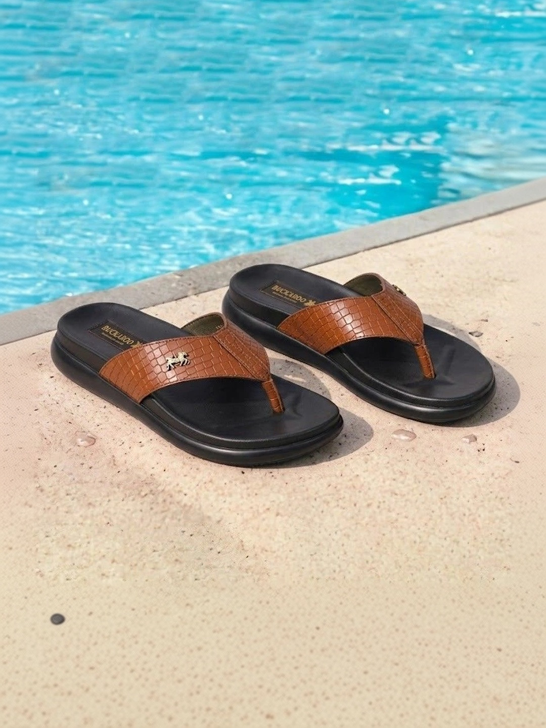 Buckaroo Men Leather Fisherman Sandals