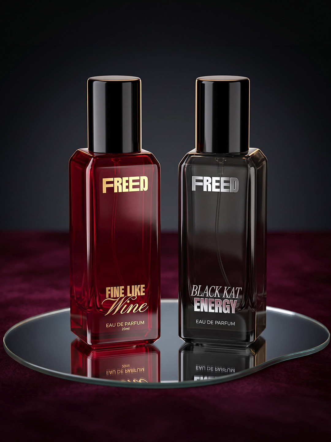 FREED Women Set of Fine Like Wine & Black Kat Energy Eau De Parfum - 20 ml each