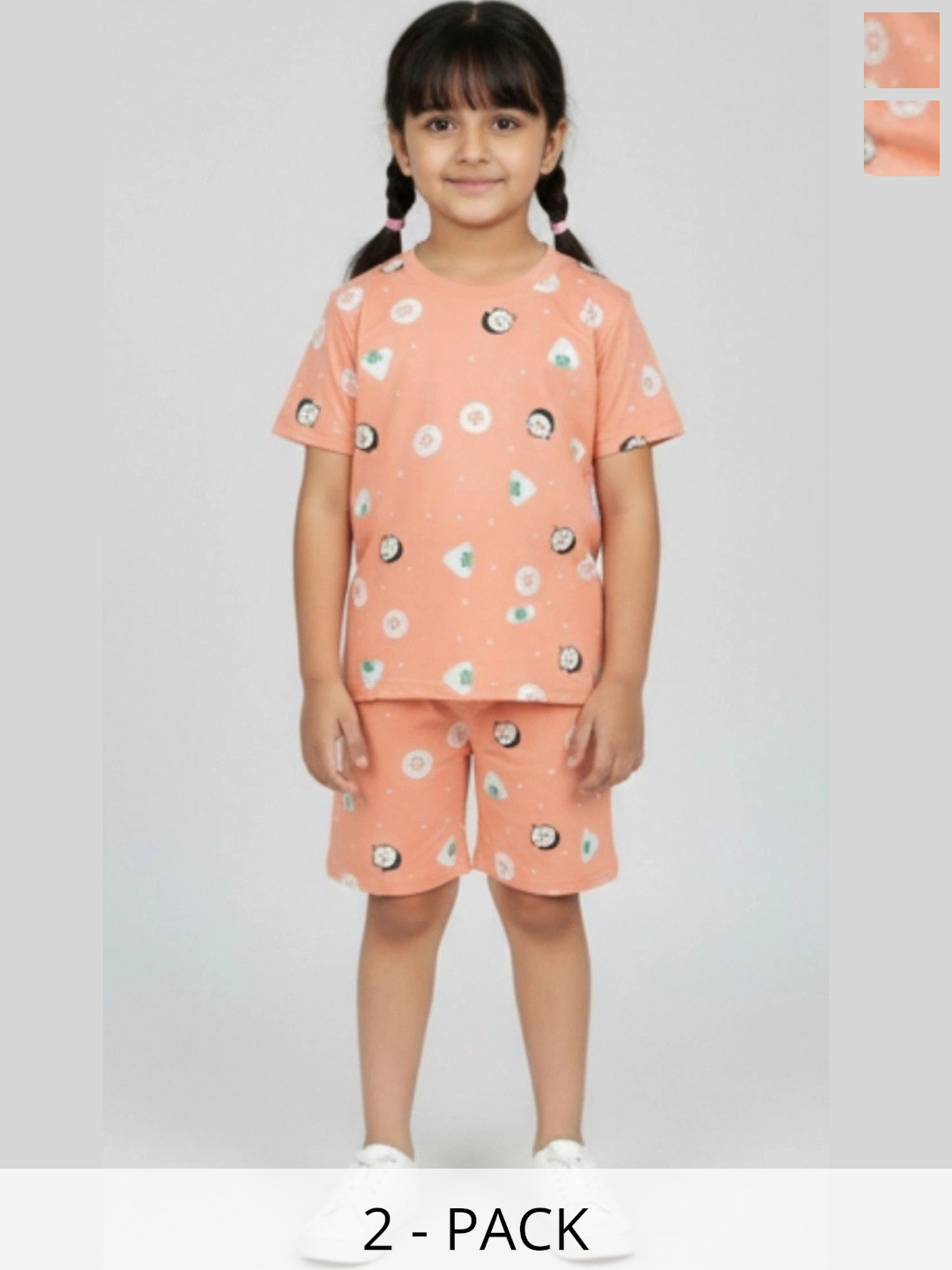 BURBN Girls Printed Night suit