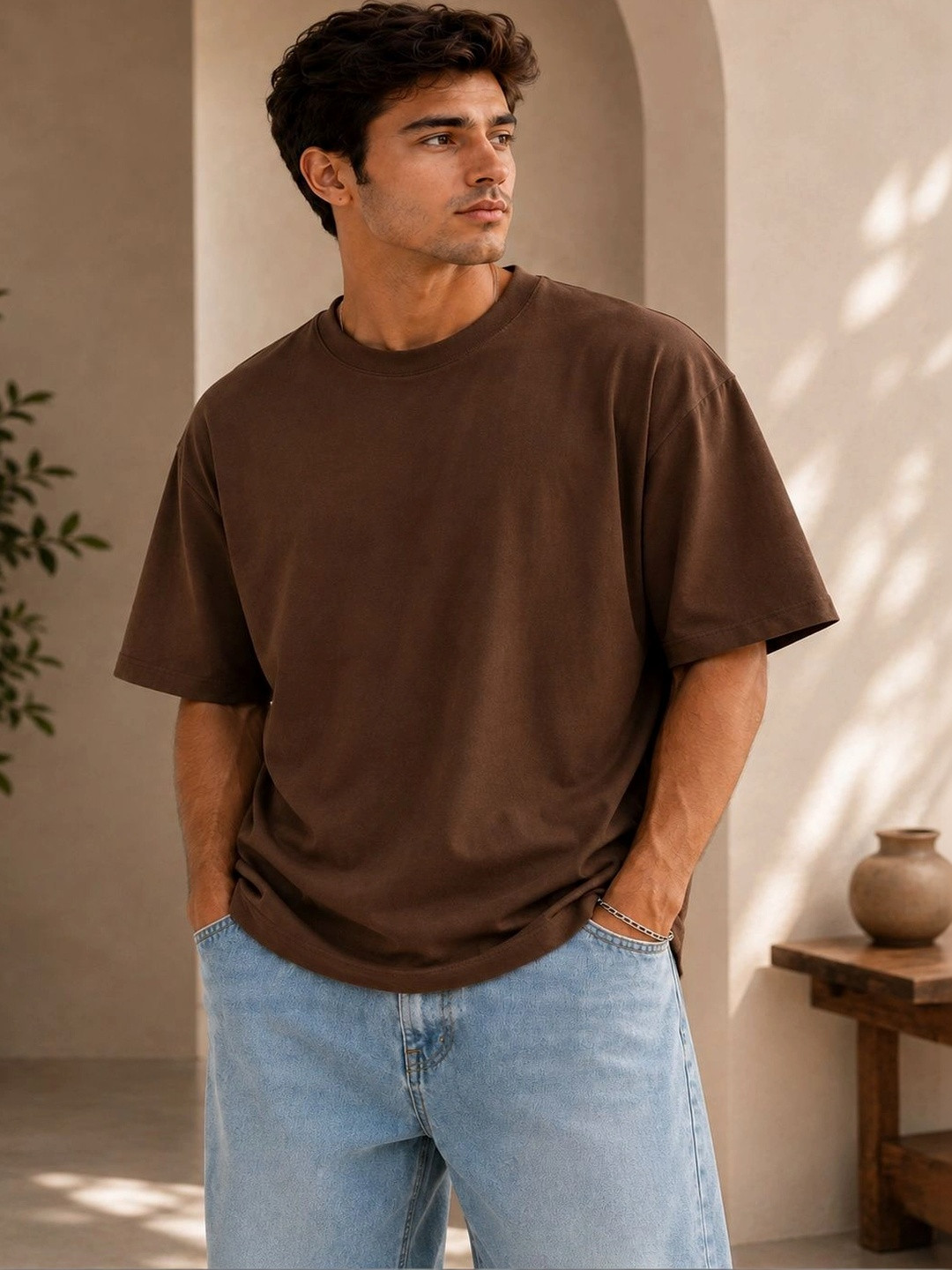 UG Fashion Men Drop-Shoulder Sleeves T-shirt